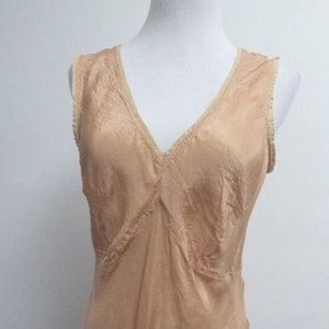 DAY BIRGER ET MIKKELSEN peach pink silk slip midi Dress M 42
